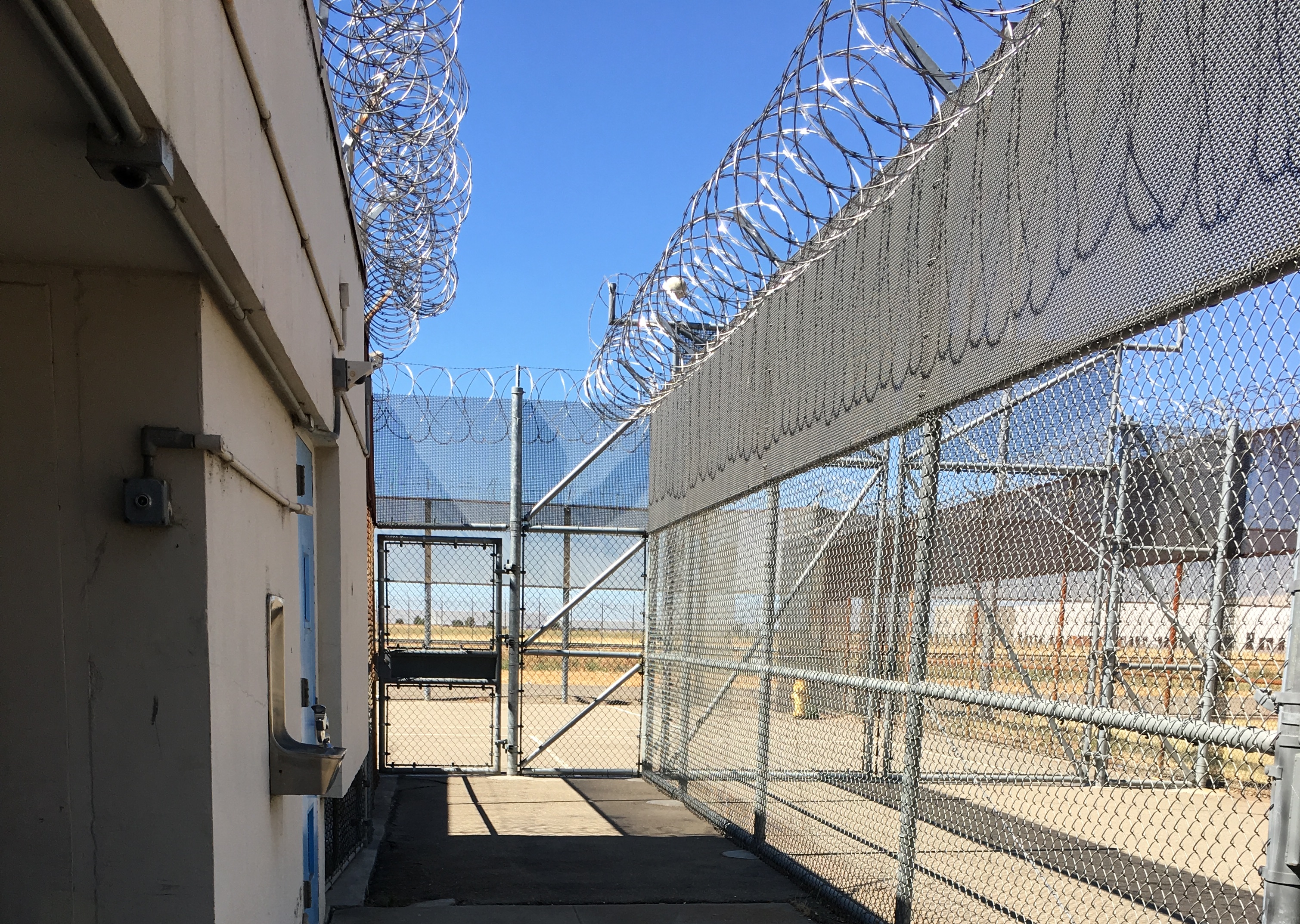 Razor wire fences surround O.H. Close, a DJJ youth correctional facility.