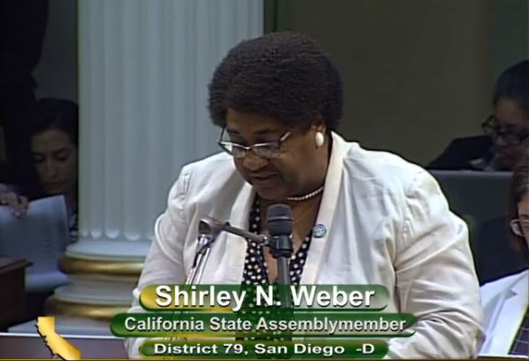 Assemblymember Weber introduced Senate Bill 284 on the Assembly Floor.